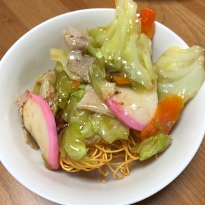 味のマルタイ皿うどん(揚げかまぼこ&野菜)